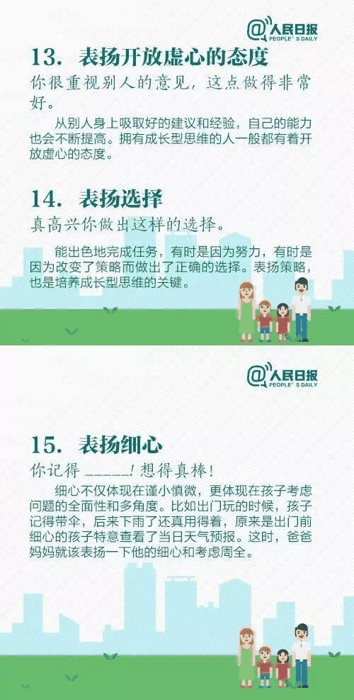 人民日報(bào)：15個(gè)表揚(yáng)孩子和10個(gè)懲罰孩子的科學(xué)方法，轉(zhuǎn)給家長！