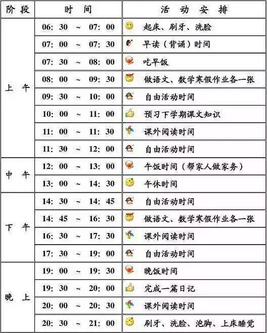 2021年學(xué)生《寒假作息時間表》，百年教育強(qiáng)烈推薦！